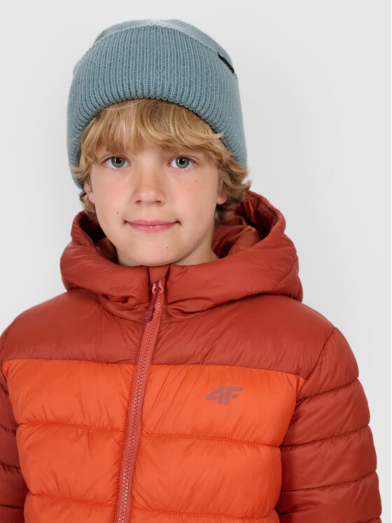 4F 4F Kurtka puchowa 4FJRAW25TDJAM0770-81S Brązowy Regular Fit