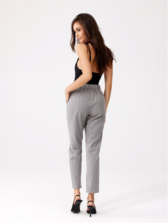 Roco Fashion Roco Fashion Dámské kalhoty Jones Šedá Regular Fit