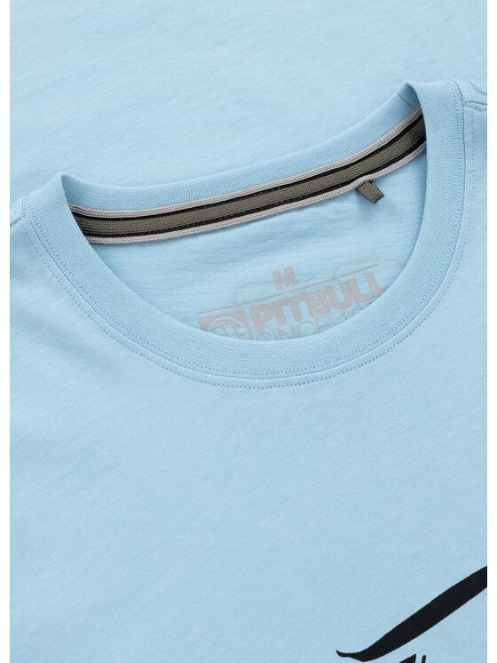 PITBULL PITBULL T-Shirt Koszulka męska EL JEFFE S Błękitny Regular Fit