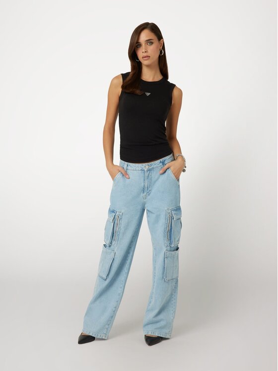 Guess Guess Jeansy 166843 Niebieski Relaxed Fit