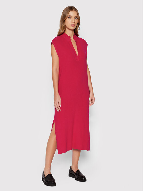 United Colors Of Benetton United Colors Of Benetton Sukienka dzianinowa 1098DV005 Różowy Regular Fit