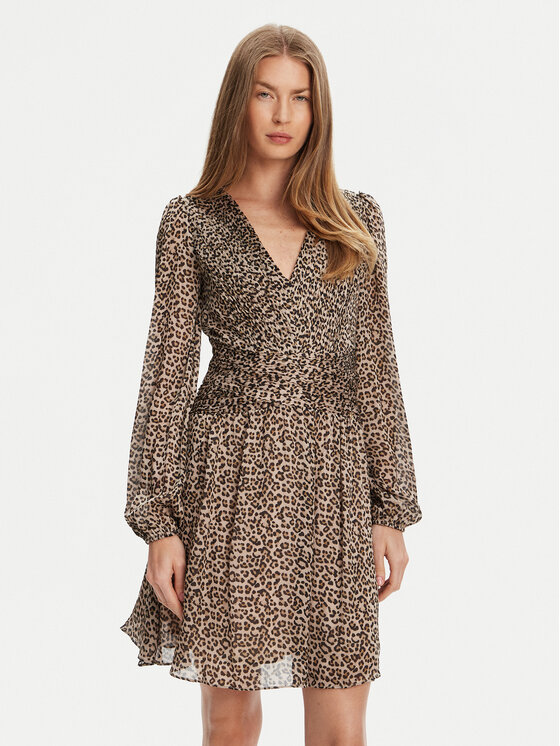 Guess Guess Koktel haljina W5YK20 WDW82 Bež Regular Fit
