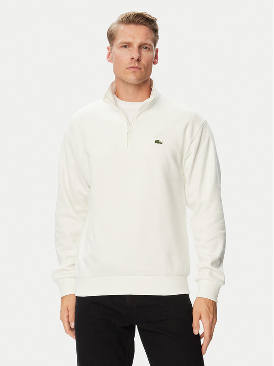 Lacoste Lacoste Bluza SH8866 Kremowy Regular Fit