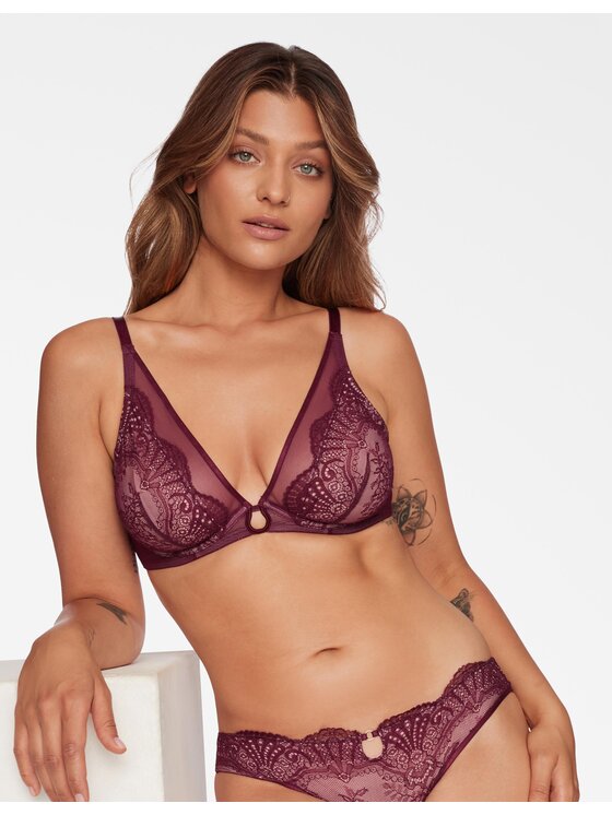Esotiq Esotiq Podprsenka Bralette 39924-93X Fialová