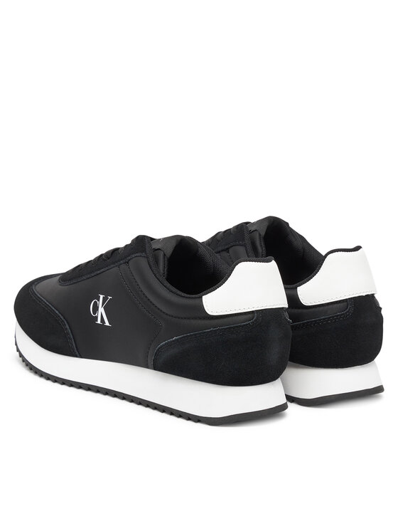 Calvin Klein Jeans Calvin Klein Jeans Sneakersy Runner Laceup Mg Nylon Mix YW0YW01828 Čierna