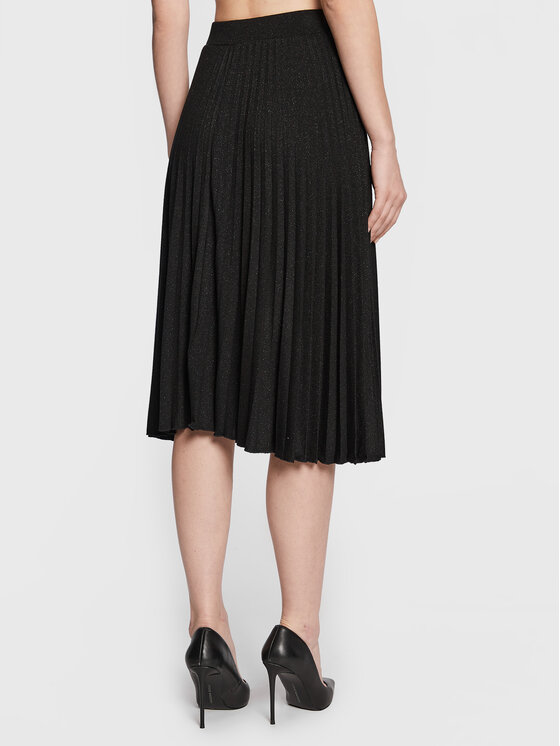 Nissa Nissa Rakott szoknya F13604 Fekete Regular Fit