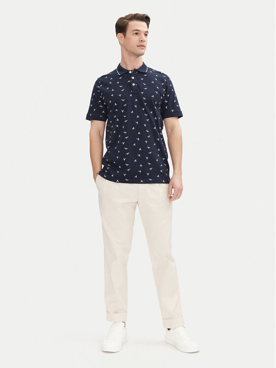 INDICODE INDICODE Polokošile Lobster 41-155 Tmavomodrá Regular Fit