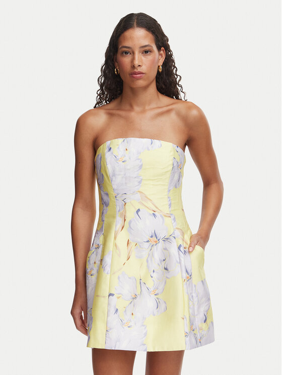 Bardot Bardot Abito da cocktail Karoline 60099DB9 Giallo chiaro Regular Fit