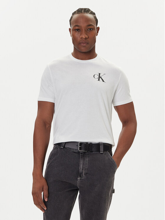 Calvin Klein Jeans Calvin Klein Jeans T-Shirt 30s Chest Logo LV04RD865G Bílá Regular Fit