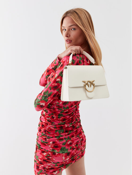 PINKO Pinko Kabelka Love One Top Handle Classic Light PE 23 PLTT 100066 A0F1 Bílá