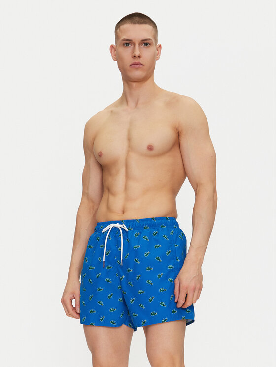 Lacoste Lacoste Pantaloni scurți pentru înot MH7188 Albastru Regular Fit