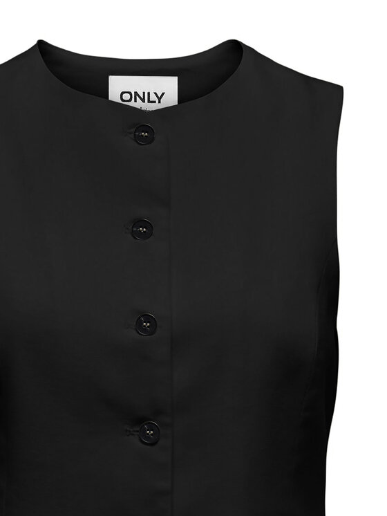 ONLY ONLY Obleková vesta Goa 15363724 Černá Regular Fit