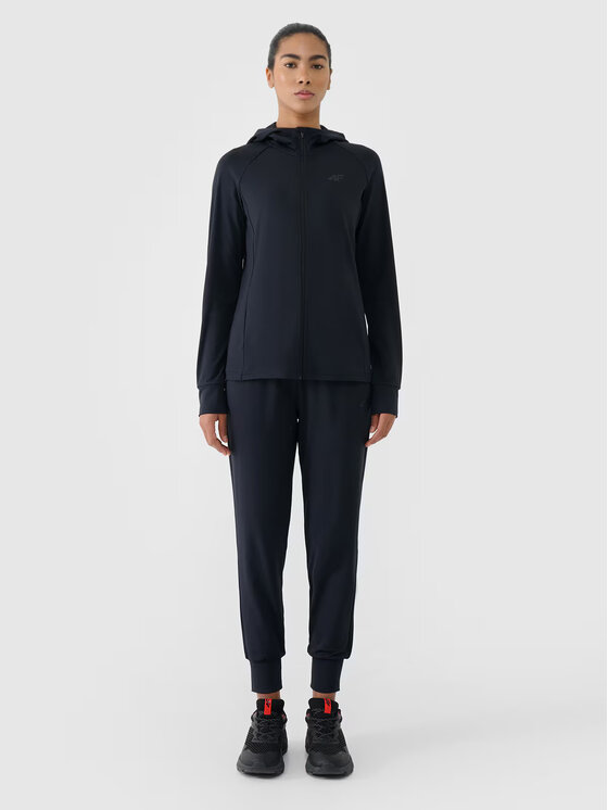4F 4F Funkčná mikina 4FWMM00TFSWF653-20S Čierna Authentic Slim Fit