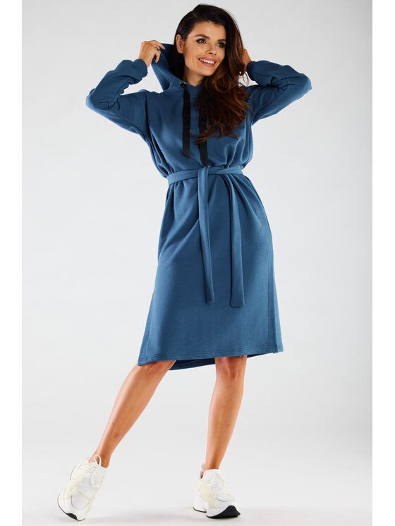 Infinite You Infinite You Vestito di maglia M269 Blu Basic Fit