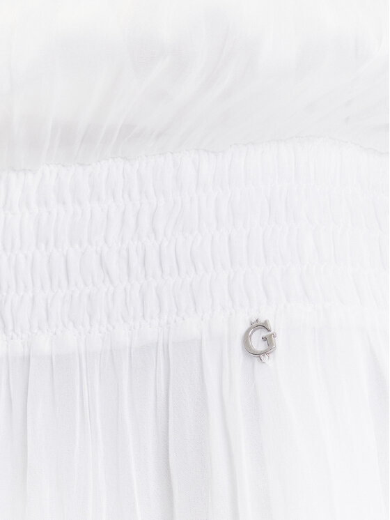 Guess Guess Vestito da giorno W5GK24 WE550 Bianco Classic Fit