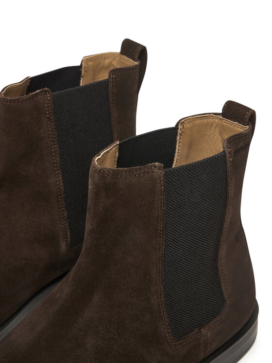 Calvin Klein Calvin Klein Klassische Stiefeletten Ess Rubber Chelsea Su HM0HM02055 Braun