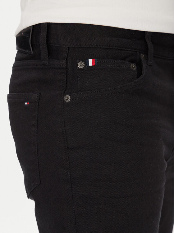 Tommy Hilfiger Tommy Hilfiger Blugi Denton MW0MW40681 Negru Straight Fit