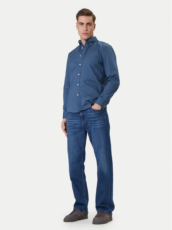 Tommy Hilfiger Tommy Hilfiger Krekls MW0MW37550 Zils Regular Fit