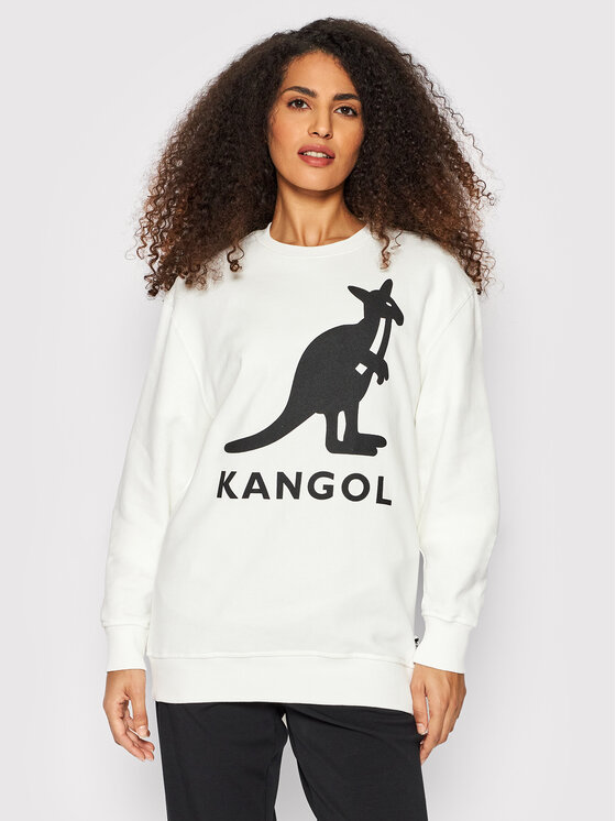 Kangol Kangol Sweatshirt Unisex Crew Sweat Essential KLEU003 Écru Regular Fit