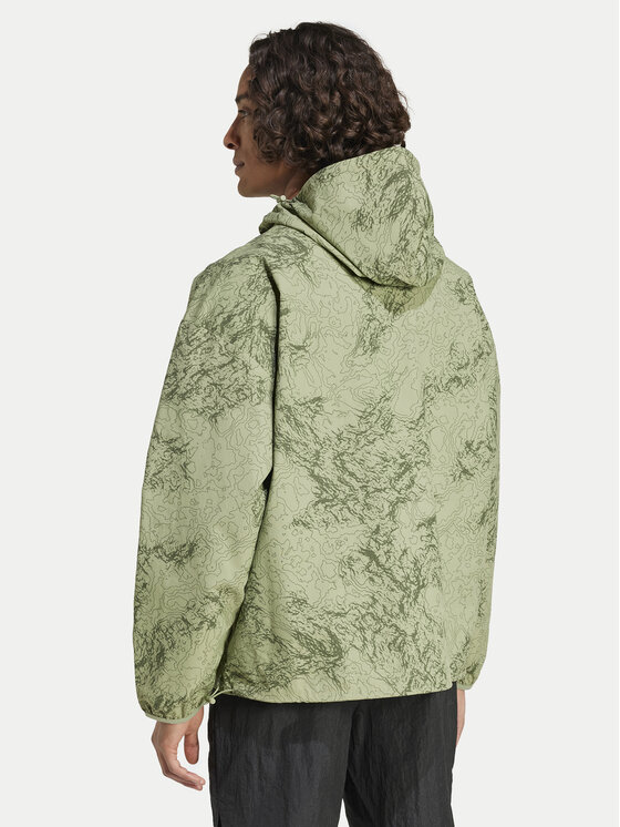 adidas adidas Geacă fără fermoar City Escape IY1517 Verde Loose Fit