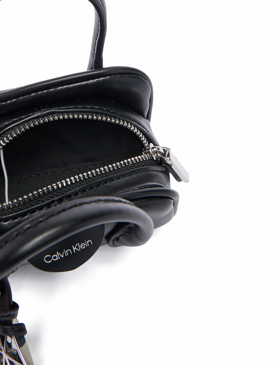 Calvin Klein Calvin Klein Schlüsseletui Emblem Trio Mini Bag Charm LV04F1315G Schwarz