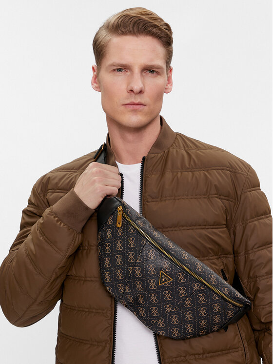 Guess Sac banane Vezzola Eco Mini Bags HMEVZL P3431 Marron Modivo