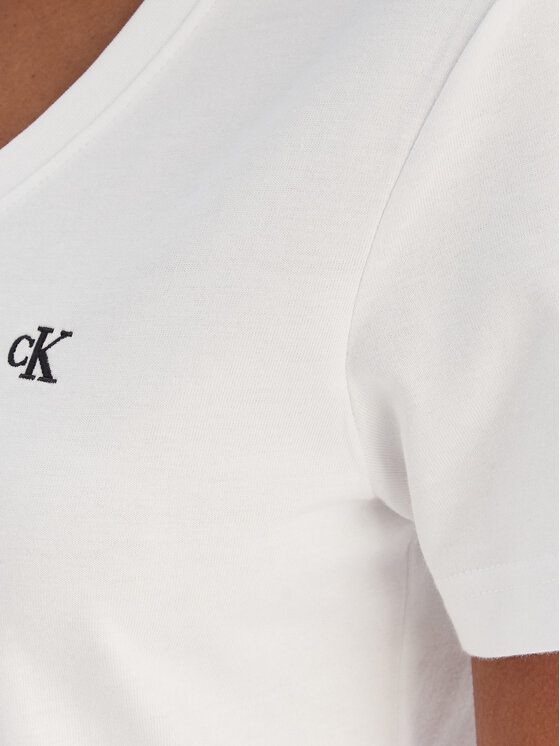 Calvin Klein Jeans Calvin Klein Jeans Póló Ss Monogram Vnk LV047B205G Fehér Regular Fit