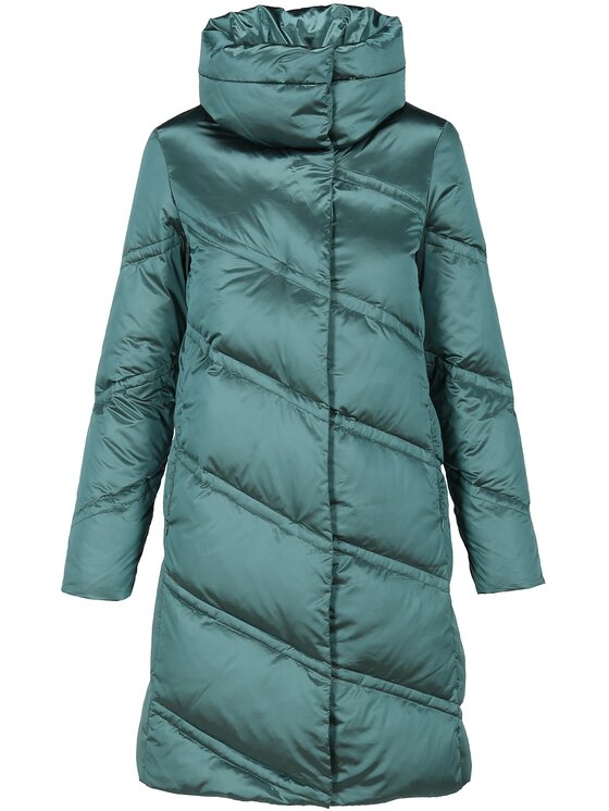 Perso Perso Kurtka damska BLH211025F Zielony Regular Fit