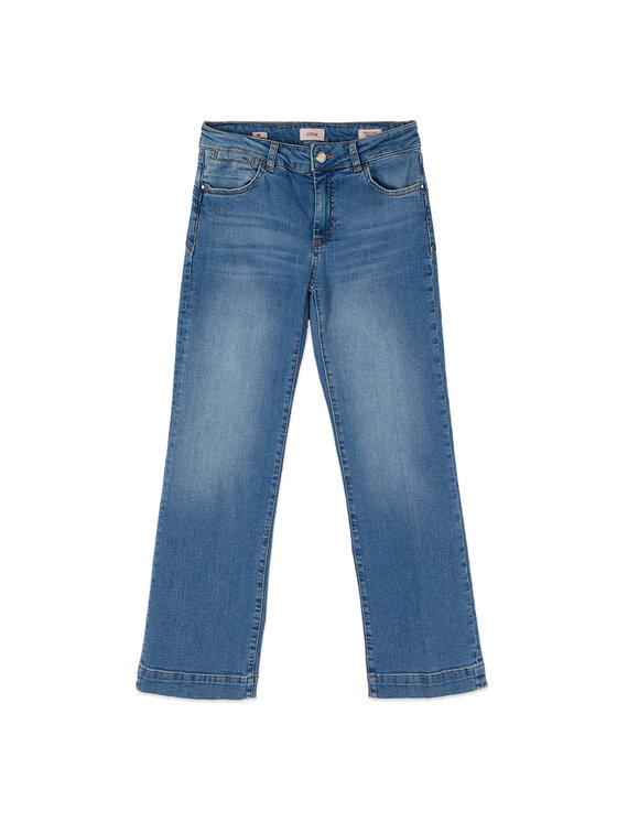 Oltre Oltre Jeansy P451R108929N004 Turkusowy Regular Fit