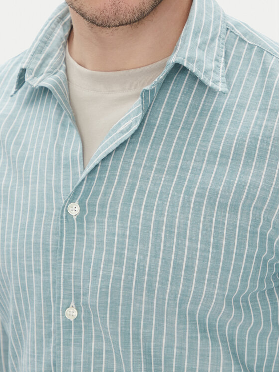 Marc O'Polo Marc O'Polo Πουκάμισο 526 7210 42358 Πράσινο Slim Fit