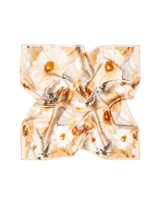 ALLORA BE UNIQUE ALLORA BE UNIQUE Foulard jedwabna Beige