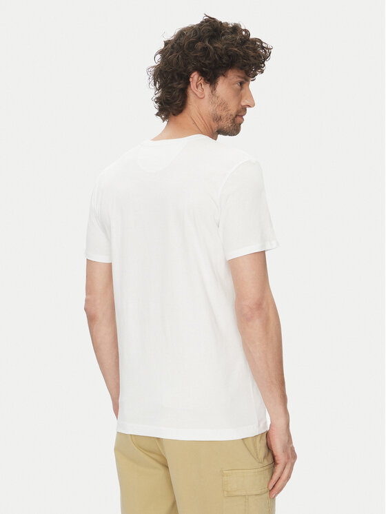 La Martina La Martina T-Shirt Aloysius MARG30 JS206 Biały Regular Fit