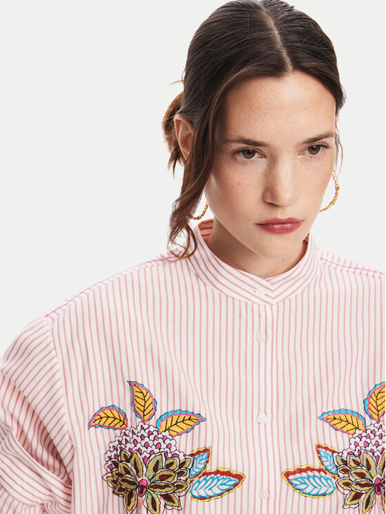 Desigual Desigual Риза Nagano 24WWCW40 Розов Regular Fit