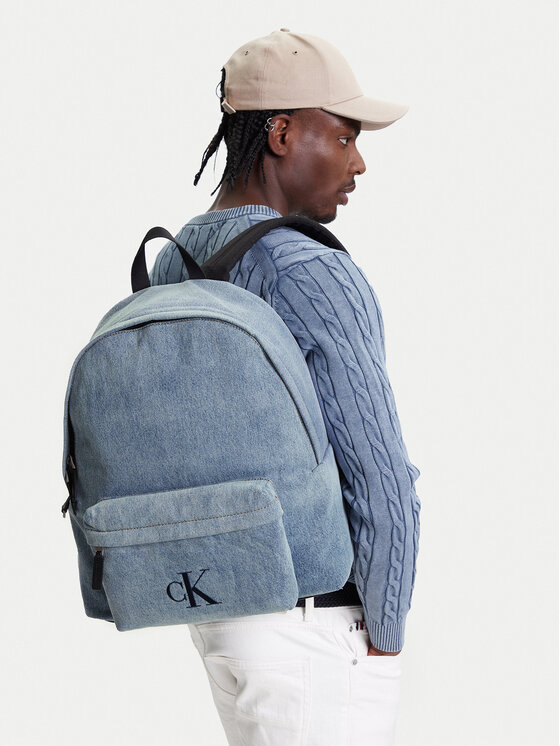 Calvin Klein Rucsac Denim Backpack 40 LV04G3138G Albastru deschis