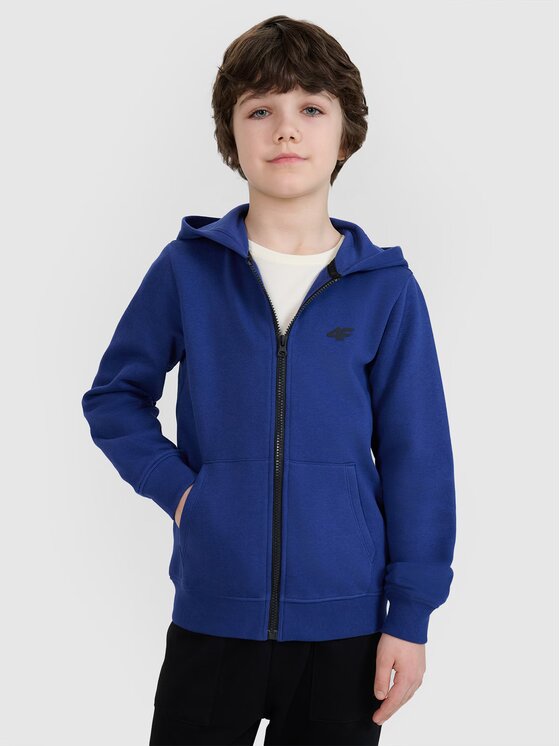 4F 4F Bluza 4FJWSS25TSWSM1714-36S Niebieski Regular Fit