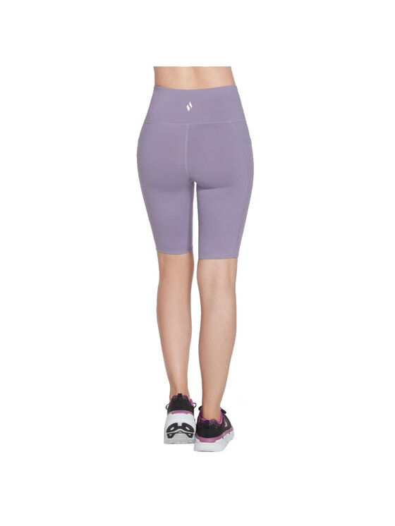 Skechers Skechers Pantaloncini sportivi Skechers Go Walk High Waisted Bike Short Viola Regular Fit