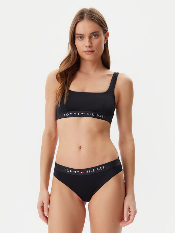 Tommy Hilfiger Tommy Hilfiger Bikini partea de jos UW0UW04120 Negru