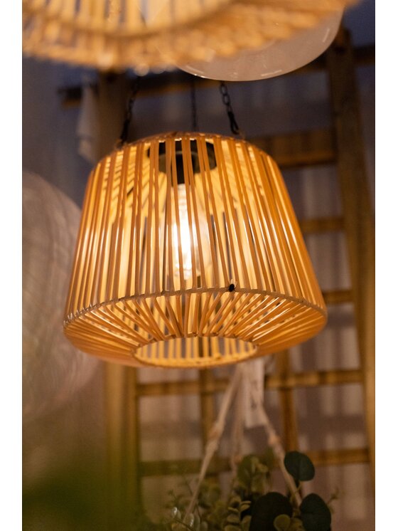 MIAhome MIAhome Lampa solarna wisząca ∅28 cm MELISSA Beżowy