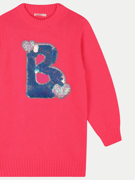 Billieblush Billieblush Sukienka dzianinowa U20521 Różowy Regular Fit