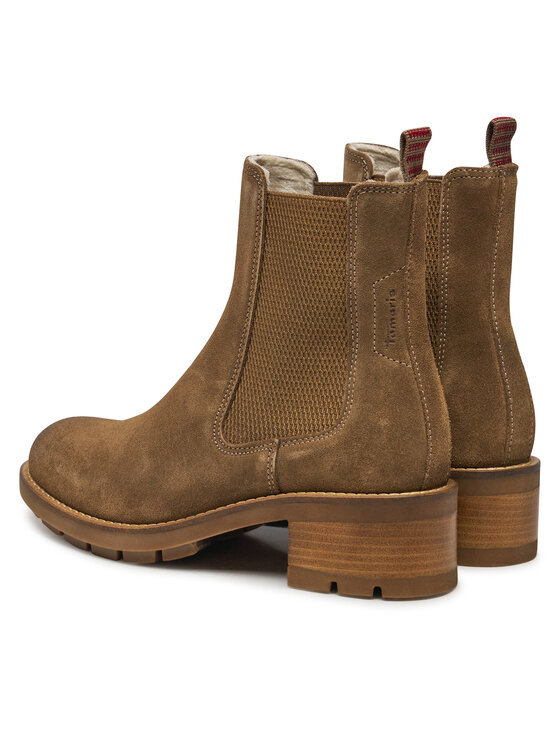 Tamaris Tamaris Kotníková obuv s elastickým prvkem 1-25490-43 Hnědá