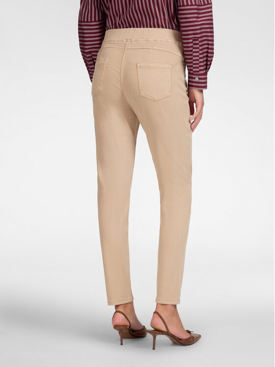 Elena Mirò Elena Mirò Spodnie materiałowe P152G000436N0A2 Kremowy Slim Fit