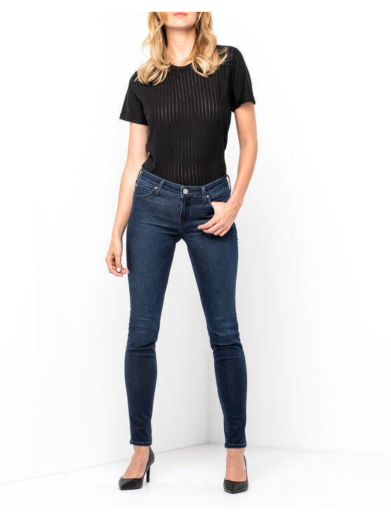 Lee Lee Jeansy Scarlett Polished Indigo Granatowy Skinny Fit