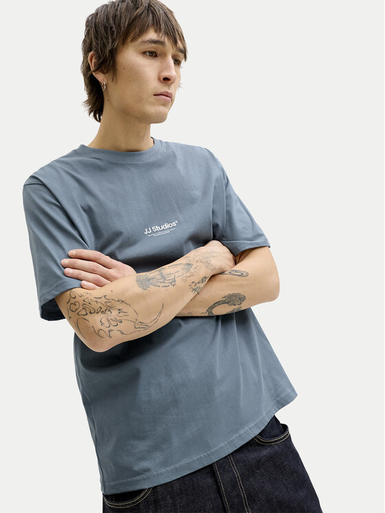 Jack & Jones Jack & Jones Tricou Paulos 12278787 Albastru Relaxed Fit