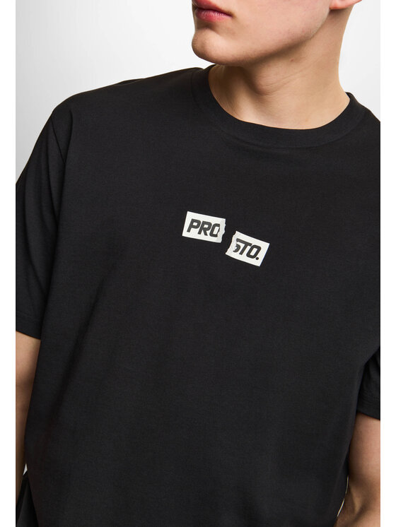 PROSTO. PROSTO. T-Shirt Crack Box Czarny Regular Fit