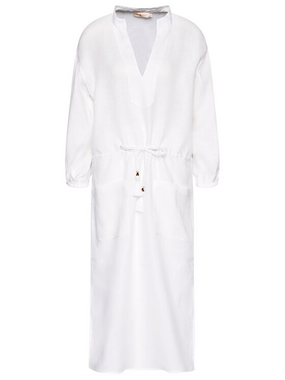 Tory Burch Tory Burch Letné šaty 82138 Biela Regular Fit
