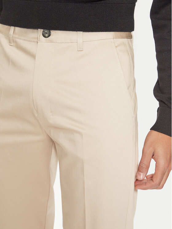 AMI Paris AMI Paris Chinosy HTR005.CO0009 Beżowy Regular Fit