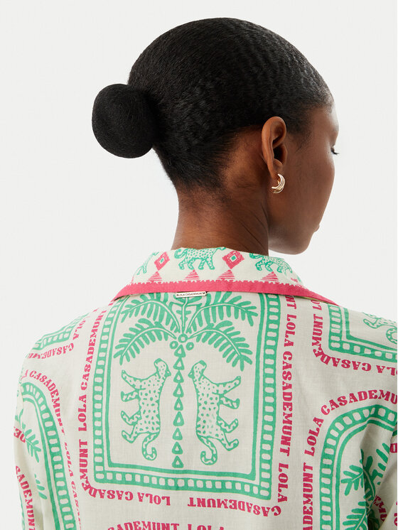 LOLA CASADEMUNT LOLA CASADEMUNT Poletna obleka LS2616074 Kremna Regular Fit