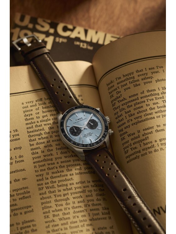 Timex Timex Zegarek TW2Y70600 Brązowy