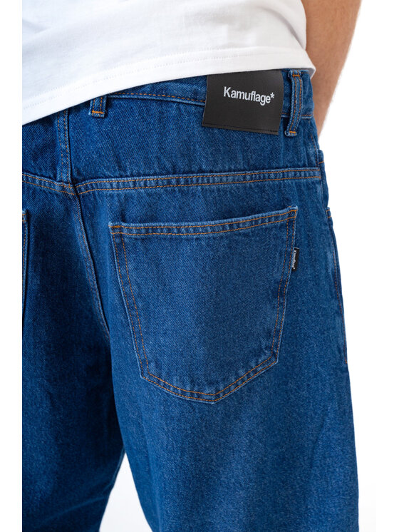 Kamuflage Kamuflage Jeansy Way Too Big Niebieski Baggy Fit