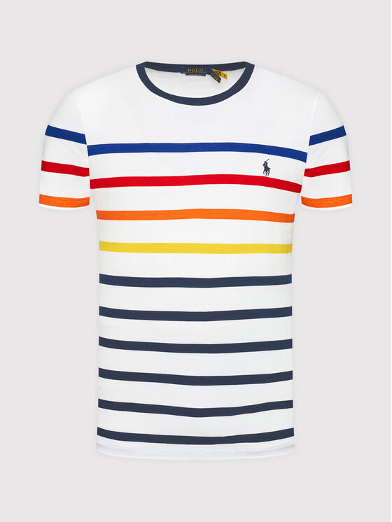 Polo Ralph Lauren Polo Ralph Lauren T-Shirt M Classics 2 710842793002 Bílá Custom Slim Fit